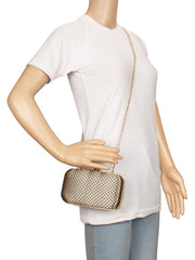 Tulle Textured Faux Silk Clutch