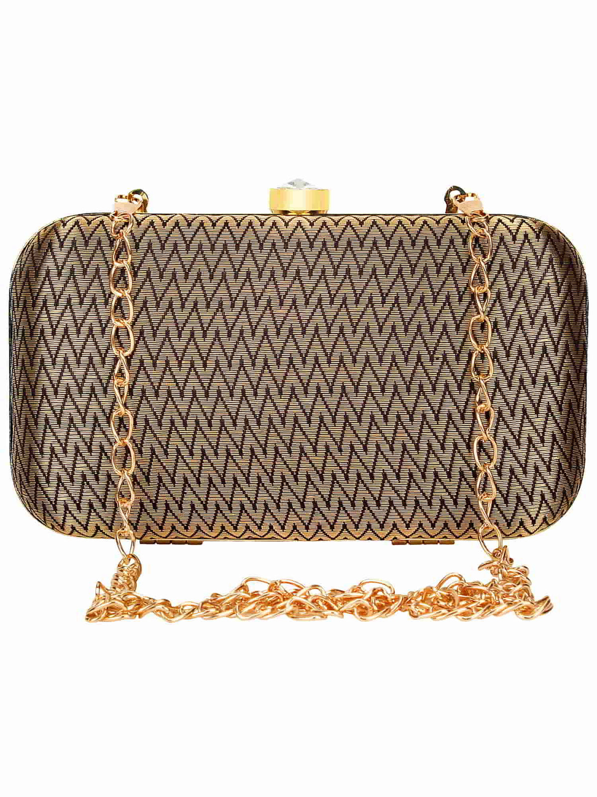 Tulle Textured Faux Silk Clutch