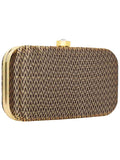 Tulle Textured Faux Silk Clutch