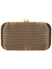 Tulle Textured Faux Silk Clutch