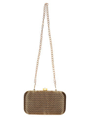 Tulle Textured Faux Silk Clutch
