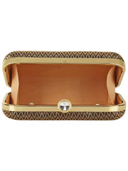 Tulle Textured Faux Silk Clutch