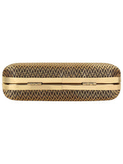 Tulle Textured Faux Silk Clutch