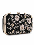 Adorn Embellished Velvet Clutch