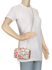 Adorn Embroidered Faux Silk Clutch