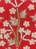Adorn Embellished Faux Silk Clutch