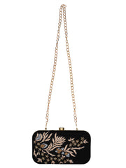 Adorn Embroidered Velvet Clutch