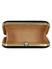 Adorn Embroidered Velvet Clutch