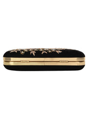 Adorn Embroidered Velvet Clutch
