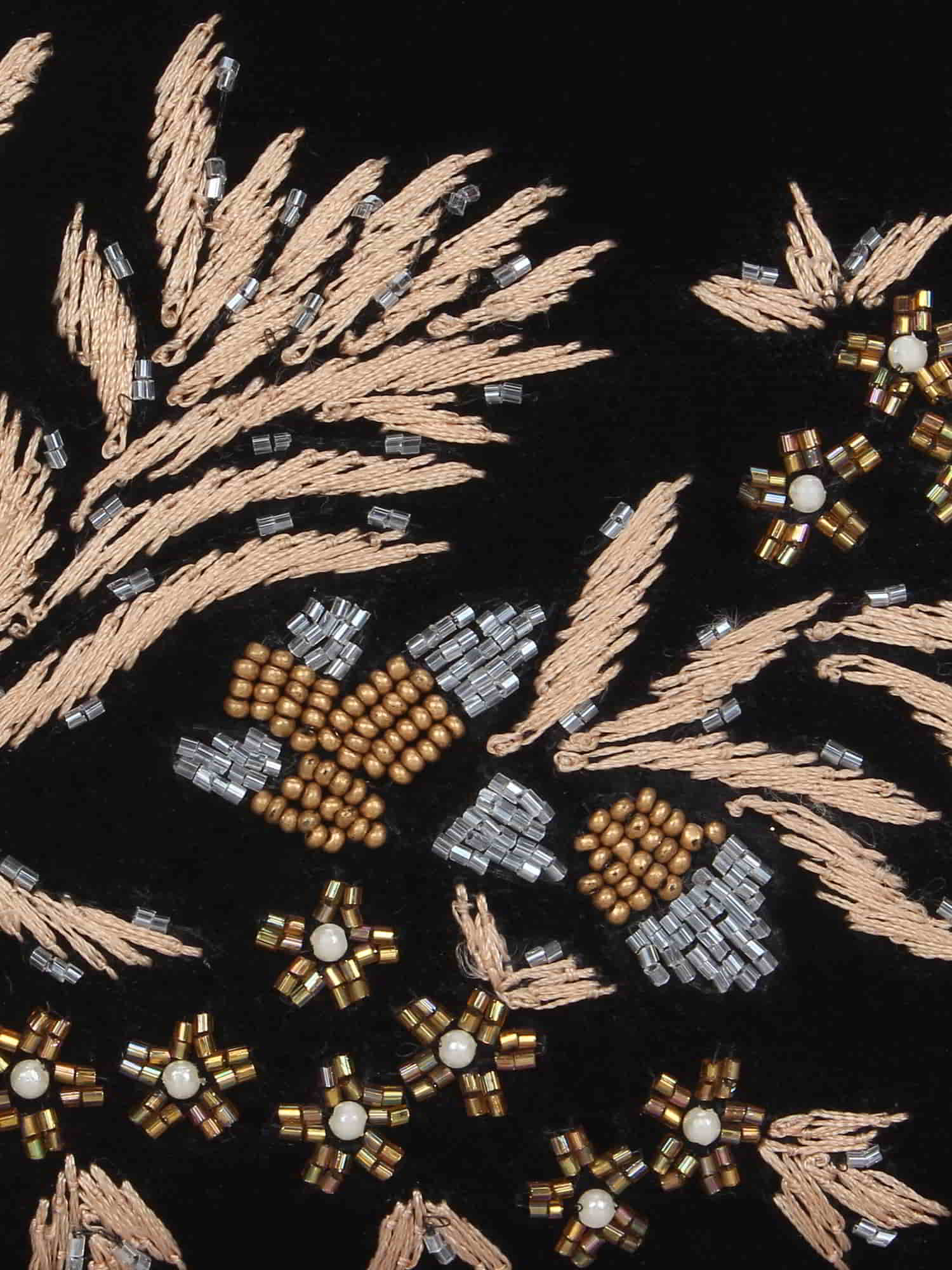 Adorn Embroidered Velvet Clutch