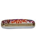 Adorn Embroidered Faux Silk Clutch