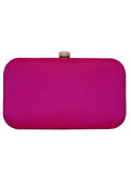 Adorn Embellished Faux Silk Clutch