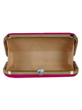 Adorn Embellished Faux Silk Clutch