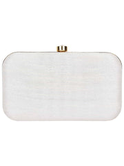 Adorn Embroidered Faux Silk Clutch