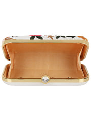 Adorn Embroidered Faux Silk Clutch