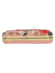 Adorn Embroidered Faux Silk Clutch