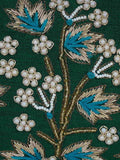 Adorn Embroidered Faux Silk Clutch