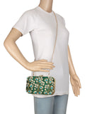 Adorn Embroidered Faux Silk Clutch