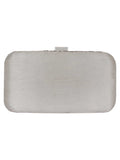Adorn Sequines Embellished Faux Silk Clutch