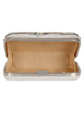 Adorn Sequines Embellished Faux Silk Clutch