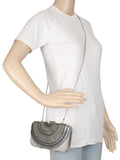 Adorn Sequines Embellished Faux Silk Clutch