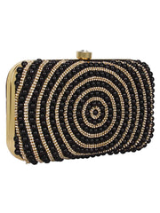 Adorn Embellished Faux Silk Clutch