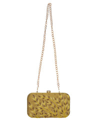 Adorn Embroidered Faux Silk Clutch