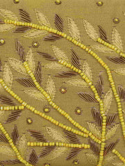 Adorn Embroidered Faux Silk Clutch