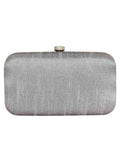 Adorn Embroidered Faux Silk Clutch
