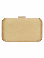 Adorn Embellished Faux Silk Clutch
