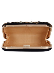 Adorn Embellished Velvet Clutch