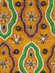 Adorn Embroidered Faux Silk Clutch