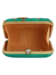 Vista Embellished Faux Silk Clutch