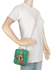 Vista Embellished Faux Silk Clutch