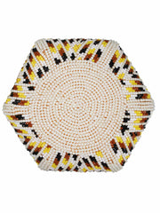 Lotus Embelished Faux Silk Potli