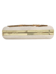 Zodiac Embroidered Faux Silk Clutch Aries