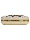 Zodiac Embellished Faux Silk Clutch Gemini