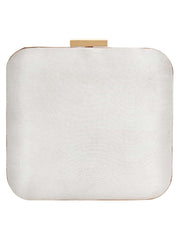 Zodiac Embellished Faux Silk Clutch Cancer