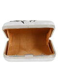 Zodiac Embellished Faux Silk Clutch Virgo