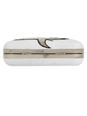 Zodiac Embellished Faux Silk Clutch Virgo