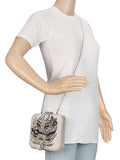 Zodiac Embellished Faux Silk Clutch Virgo