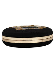 Zodiac Embellished Velvet Clutch Sagittarius