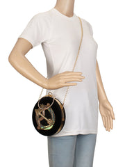 Zodiac Embellished Velvet Clutch Sagittarius