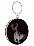 Zodiac Sequins Faux Silk Clutch Capricorn