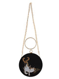 Zodiac Sequins Faux Silk Clutch Capricorn