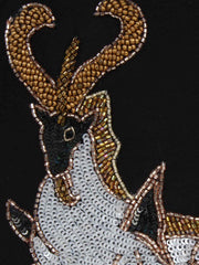 Zodiac Sequins Faux Silk Clutch Capricorn