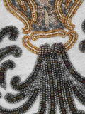 Zodiac Embellished Faux Silk Clutch Aquarius