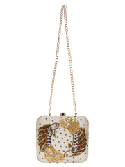 Zodiac Sequins Faux Silk Clutch Pisces