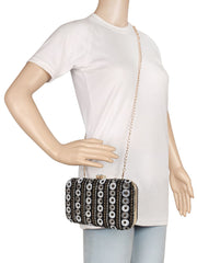 Adorn Embellished Faux Silk Clutch