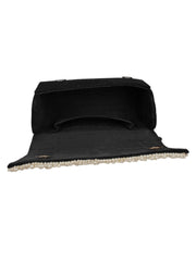 Coffer Embellished Velvet Clutch